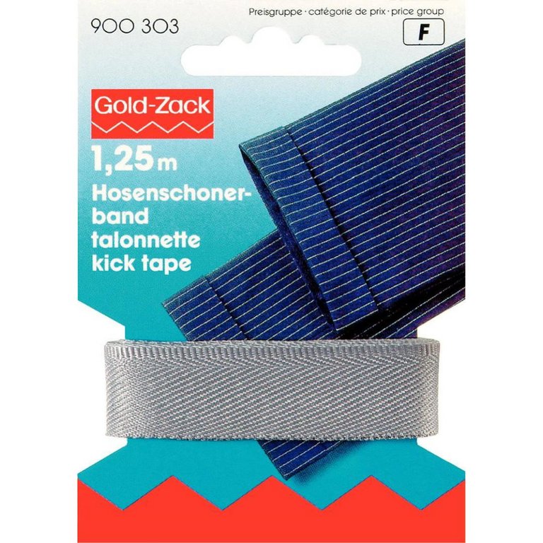 Hosenschonerband grau