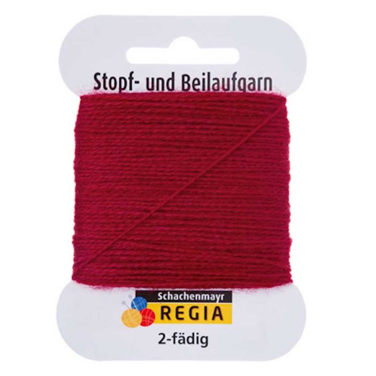 2-fädig Beilaufgarn dunkelrot