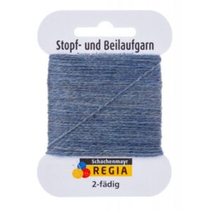 2-fädig Beilaufgarn hellblau meliert