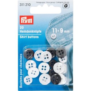 Hemdenknöpfe 11 + 9 mm