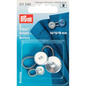 Flexi Knöpfe 10/15/19 mm