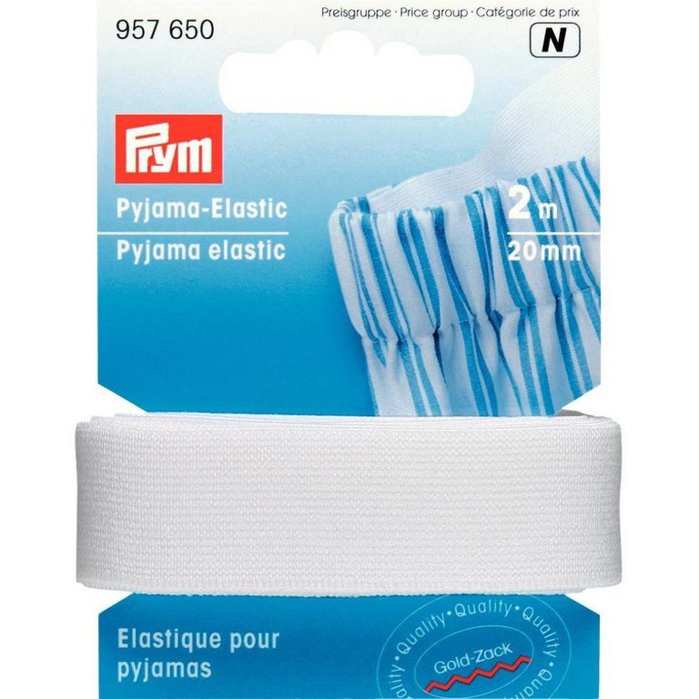 Pyjama Elastic weiss