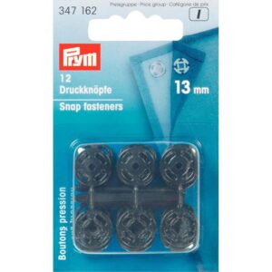 Annähdruckknöpfe schwarz 13 mm