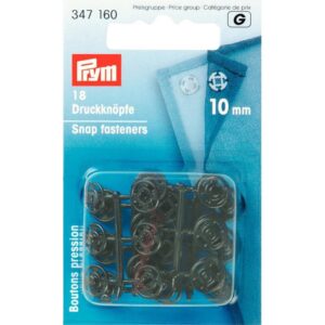 Annähdruckknöpfe schwarz 10 mm