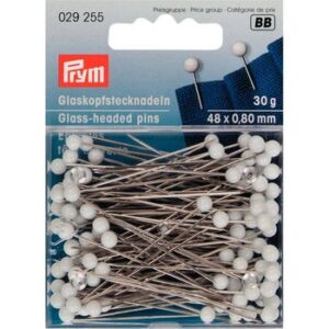 Glaskopfstecknadeln 48 x 0.80 mm