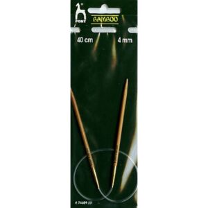 Bamboo Rundstricknadel 40cm/4 mm