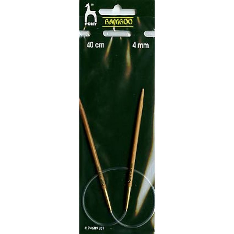 Bamboo Rundstricknadel 40cm/4 mm