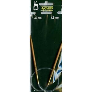 Bamboo Rundstricknadel 40cm/4.50 mm