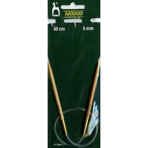 Bamboo Rundstricknadel 40cm/5 mm