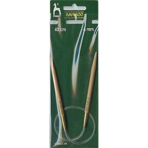 Bamboo Rundstricknadel 40cm/6 mm