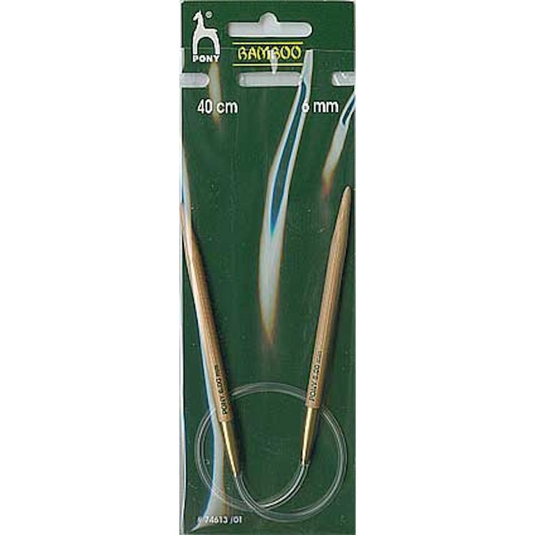 Bamboo Rundstricknadel 40cm/6 mm