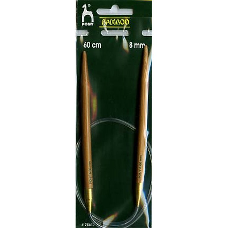 Bamboo Rundstricknadel 60cm/8 mm