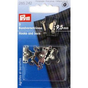 Hosen und Rockhaken 9.5 mm silber
