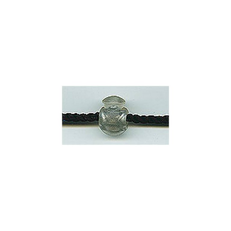 Kordelstopper transparent 3-6 mm Kordel