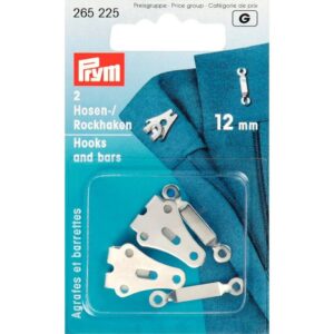 Hosen und Rockhaken 12 mm silber