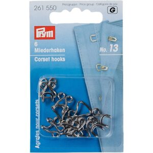 Haken und Augen silber