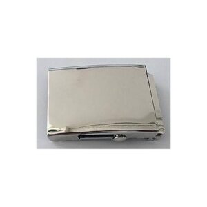 Gurtschnalle silber 40 mm