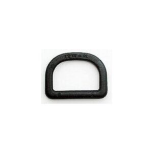 Halbrundring schwarz 25 mm