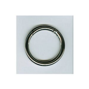 Karabiner rund silber 52 mm