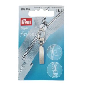 Zipper silber